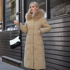 Bella | Women Winter Puffer Coat with Hood Trim