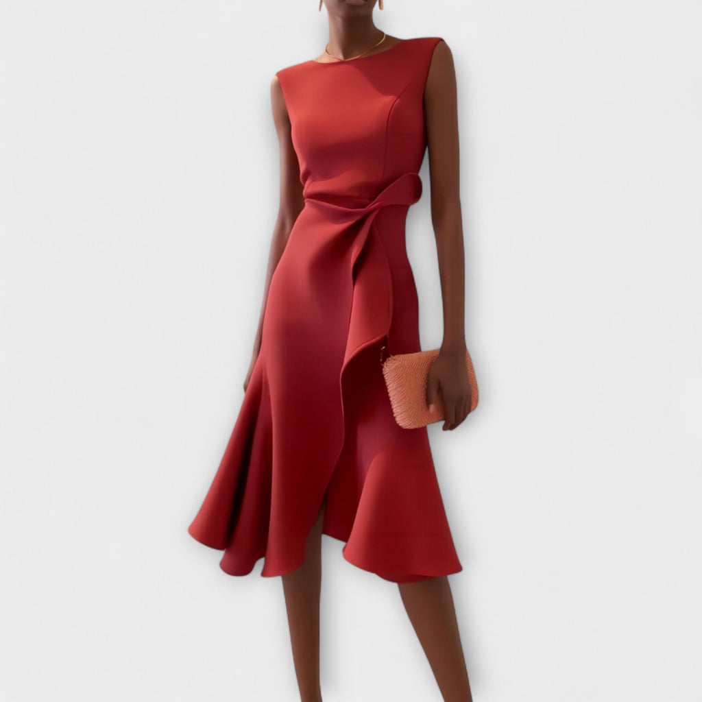 Ariane | Pleated Midi Dress