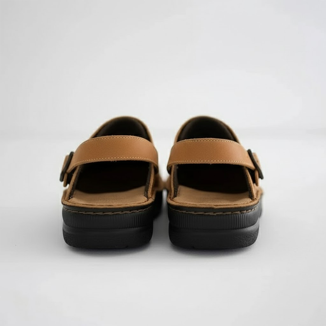 Arthur | Men’s Orthopaedic Leather Slip On Clogs