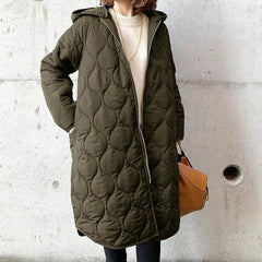 Ava | Women’s Winter Quilted Coat with Hood