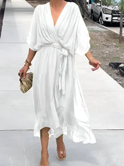 Margery | Elegant Chiffon Midi Dress