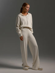 Hannah | Women’s Collared Two Piece Relaxed Fit Lounge Set