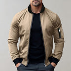 Stanley | Men's Slim Fit Zip-Up Bomber Jacket with Pockets