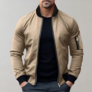Stanley | Men's Slim Fit Zip-Up Bomber Jacket with Pockets