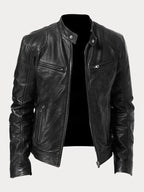 Elijah | Men’s Classic Zip-Up Moto Style Jacket