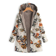 Casey | Women’s Winter Floral Coat with Hood