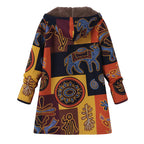 Casey | Women’s Winter Floral Coat with Hood
