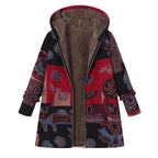 Casey | Women’s Winter Floral Coat with Hood
