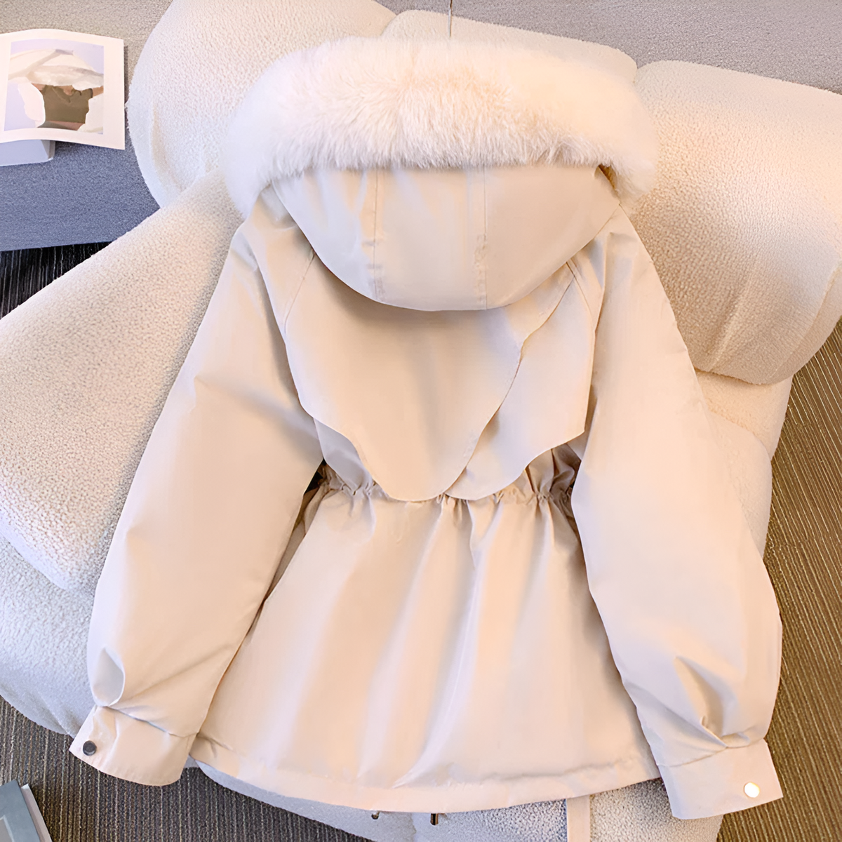 Rachel | Women’s Casual Drawstring Waist Winter Coat