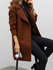 Scarlett | Women’s Double Breasted Longline Winter Coat